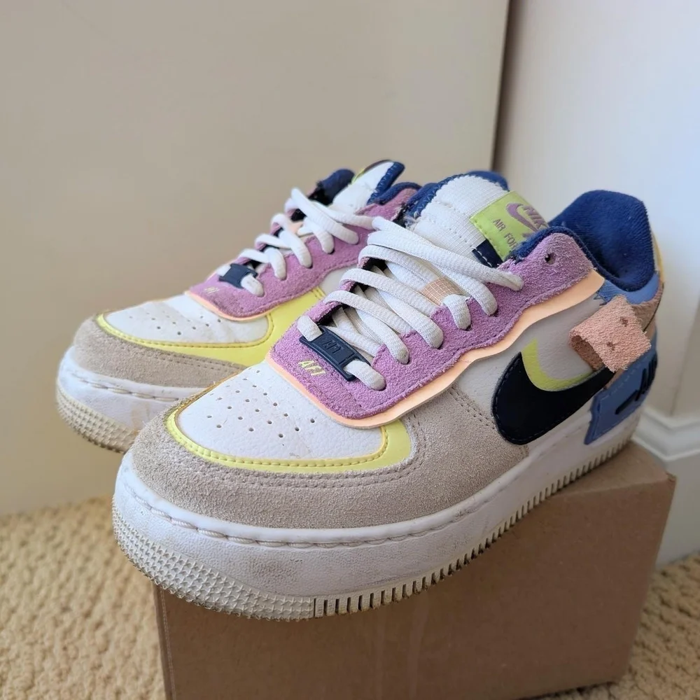 Nike Multi-color airforce 1 shadow crimson tint volt - Picture 3 of 11